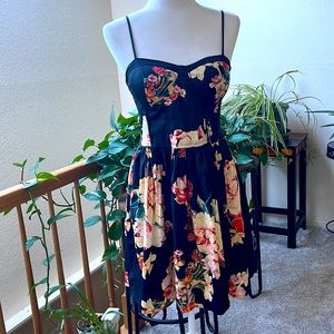 Band of Gypsies navy spaghetti strap bralette dress